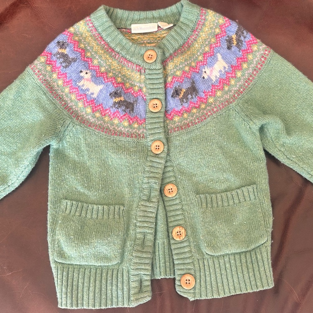 JoJo Maman Bebe Fair Isle Cardigan 5-6 Years